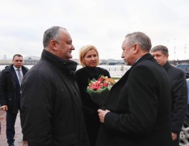 Președintele Republicii Moldova a avut o întrevedere de lucru cu guvernatorul orașului Sankt Petersburg