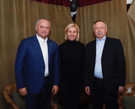 Президент Республики Молдова провел рабочую встречу с губернатором Санкт-Петербурга