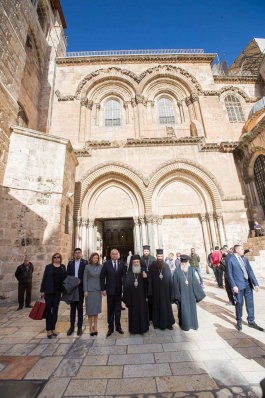 Глава государства провел встречу с Блаженнейшим Феофилом, Патриархом Святого града Иерусалима и всея Палестины