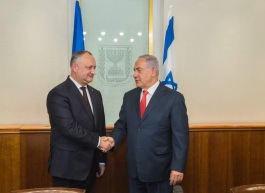 Președintele Moldovei a avut o întrevedere cu prim-ministrul Israelului
