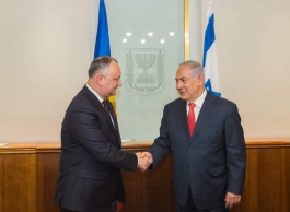 Președintele Moldovei a avut o întrevedere cu prim-ministrul Israelului