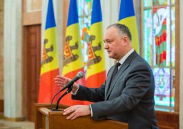Șeful statului a conferit Diploma de Onoare a Președintelui Republicii Moldova unui grup de sportivi și profesori