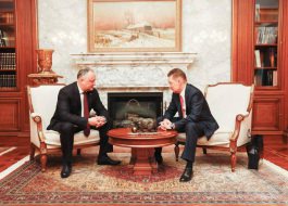 Head of State had a meeting with “Gazprom” top manager 