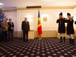 Președintele Republicii Moldova, Nicolae Timofti, a primit în Ajunul Crăciunului pe stil nou cete de colindători