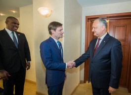 Игорь Додон провел встречу с Дэвидом Хейлом, заместителем госсекретаря США
