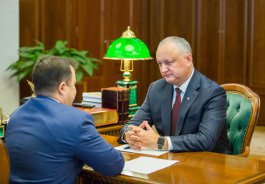 Igor Dodon a avut o întrevdere cu directorul Serviciului de Informații și Securitate al Republicii Moldova, Alexandru Esaulenco.