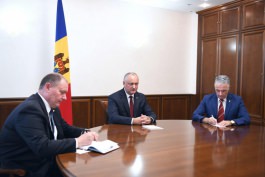 Президент Игорь Додон провел встречу с Послом Олегом Васнецовым