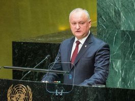 Президент Республики Молдова произнес речь с трибуны Генеральной Ассамблеи Организации Объединенных Наций