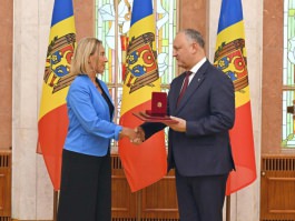 Federica Mogherini a fost decorată cu Ordinul de Onoare
