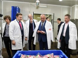 Președintele țării a vizitat combinatul de carne „Basarabia Nord” din Bălți