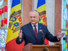 Президент Республики Молдова выступил с заявлением для прессы в связи с отставкой Правительства Майи Санду