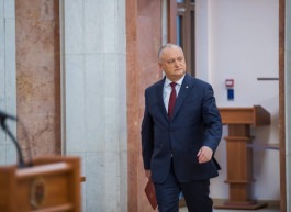 Президент Республики Молдова выступил с заявлением для прессы в связи с отставкой Правительства Майи Санду