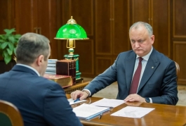 Șeful statului a avut o întrevedere cu președintele Consiliului de Administrație al S.A. „Moldovagaz”