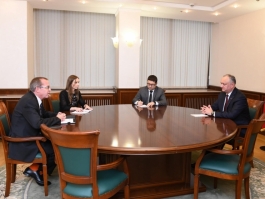 Глава государства провел встречу с Координатором-резидентом ООН в Республике Молдова