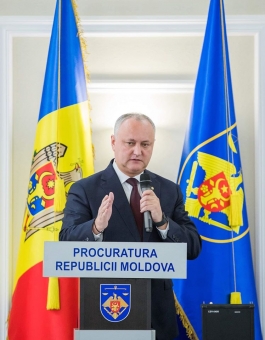 Președintele Republicii Moldova l-a prezentat corpului de procurori pe noul Procuror General