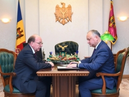 Президент Республики Молдова провел встречу с Послом Российской Федерации