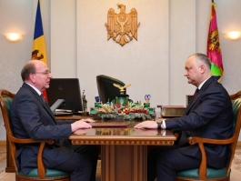 Președintele Republicii Moldova a avut o întrevedere cu Ambasadorul Federației Ruse