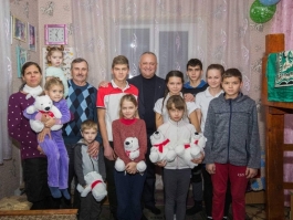 Președintele țării a vizitat familia Pascari din satul Suvorovca
