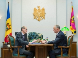 Președintele Igor Dodon a avut o întrevedere cu ministrul Ion Perju