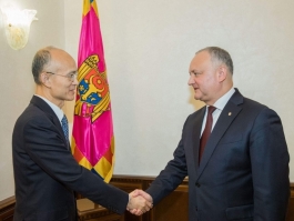 Președintele Republicii Moldova a avut o întrevedere cu Ambasadorul Republicii Populare Chineze