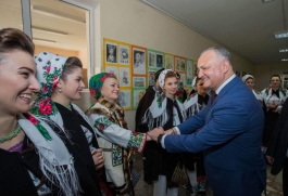 Igor Dodon a vizitat Centrul de plasament pentru persoane vîrstnice și cu dizabilități din Chișinău