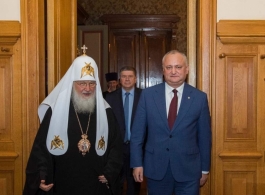 Президент Республики Молдова провёл встречу с Патриархом Московским и всея Руси