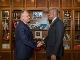 Preşedintele Republicii Moldova a avut o întrevedere cu Ambasadorul Statelor Unite ale Americii