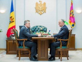 Игорь Додон провел встречу с назначенным Послом Республики Молдова в Государстве Катар