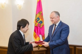 Президент Республики Молдова провел встречу с Послом Японии