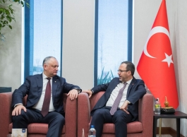 Șeful statului a avut o întrevedere cu ministrul Tineretului și Sportului din Republica Turcia