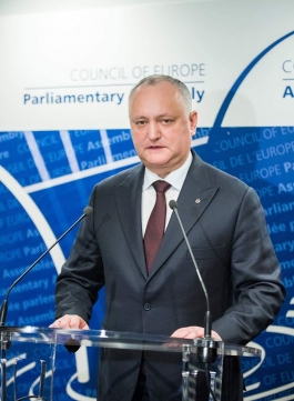 Președintele Republicii Moldova a avut o întrevedere cu Președintele Adunării Parlamentare a Consiliului Europei