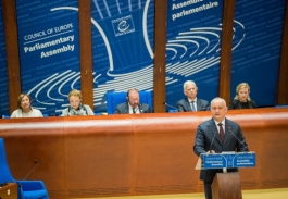 Игорь Додон выступил с речью на очередном заседании Парламентской Ассамблеи Совета Европы