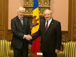 President Nicolae Timofti met Minister of Foreign Affairs of Finland Erkka Tuomioja