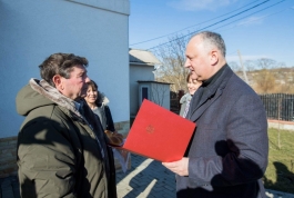 Igor Dodon a felicitat trei cupluri longevive din raionul Hîncești