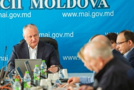 Igor Dodon a prezidat ședința Centrului unic de comandă pentru gestionarea crizei coronavirus