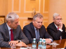 Moldovan head of state meets former Polish, Serbian, Albanian presidents
