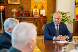 Șeful statului a avut o întrevedere cu un grup de juriști notorii din Moldova