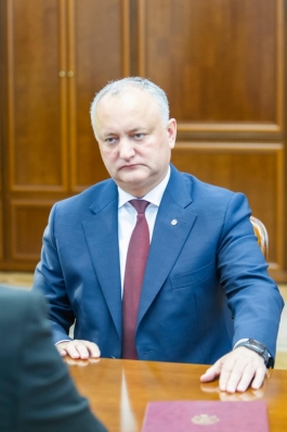 Președintele Republicii Moldova a avut o întrevedere cu președintele raionului Dubăsari