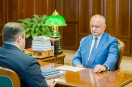 Președintele Republicii Moldova a avut o întrevedere cu președintele Consiliului de Administrație al SA „Moldovagaz”