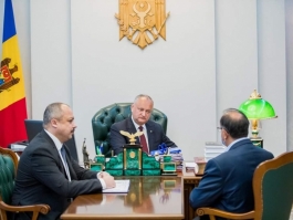 Глава государства встретился с ректором Института международных отношений Молдовы