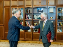 Președintele Igor Dodon a avut o nouă întrevedere cu reprezentantul special al OSCE pentru procesul de reglementare transnistreană, Thomas Mayr-Harting