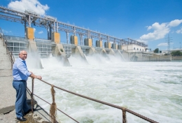Președintele țării a vizitat barajul hidrocentralei de la Dubăsari