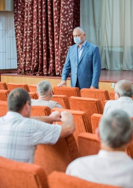 Глава государства провел несколько встреч в селе Кочиеры Дубасарского района