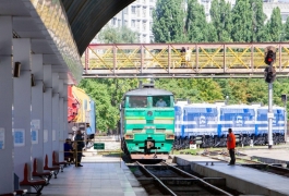 Președintele țării a participat la întâmpinarea locomotivelor noi pentru Calea Ferată din Moldova