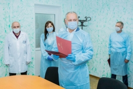 Șeful statului a vizitat Centrul de Sănătate Publică Strășeni și spitalul din satul Vorniceni
