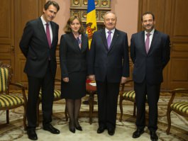 Moldovan president awards two European officials