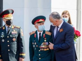 Президент Республики Молдова принял участие в памятной церемонии на Мемориальном комплексе «Шерпенский плацдарм»