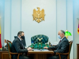 Șeful statului a avut o întrevedere cu Președintele Consiliului de Administrație al SA „Moldovagaz”