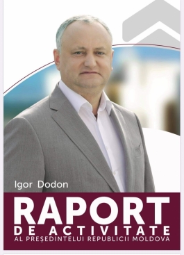 Igor Dodon a prezentat raportul de activitate în perioada de mandat