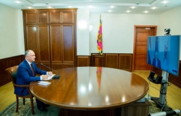 Președintele Republicii Moldova a avut o discuție în format online cu Președintele Republicii Letonia
